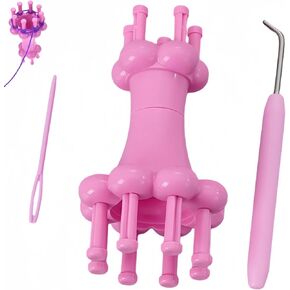 متماسكة بكرة المنوال مجموعة الحياكة بكرة إبرة هوك الأوشحة الأشرطة صنع أداة للحرف اليدوية in Kuwait