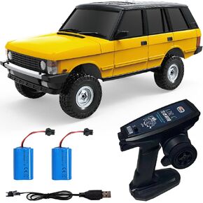 سيارة التسلق LDRC 1/18 Rc Ld18401 4wd للطرق الوعرة، سيارة احترافية للبالغين، طراز سيارات زاحفة تعمل بالتحكم عن بعد (أصفر) in Kuwait