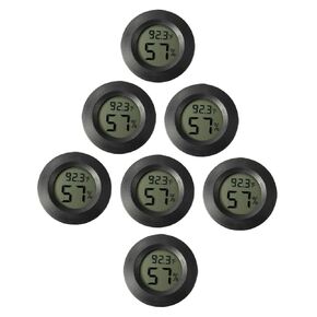 7pcs Digital Temperature Humidity Meter for Reptile Tanks Accurate Hygrometer Thermometer for Bearded Dragons Snakes and Geckos Mini Thermometer LCD Display and Battery in Saudi Arabia