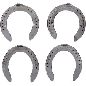 4pcs Aluminum Alloy Horseshoes Lightweight Practical Riding Accessories for Horse Racing Track Farm Horseshoe Set (4) in Saudi Arabia