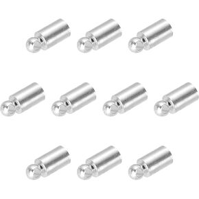 PATIKIL 50Pcs Cord End Caps, 3.6mm End Cap Barrel Beads Kumihimo End Caps Brass for Leather Cord, Tassels, Jewelry Making 9mm Length Silver in Kuwait