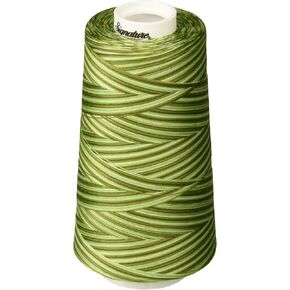Signature 3 Ply Cotton Quilting Thread, 40wt/3000 yd, Variegated Grassy Greens in Saudi Arabia