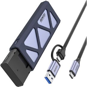 بينفي حافظة هارد SSD ساتا بذاكرة مستديمة M.2 بسرعة 10 جيجابت في الثانية USB نوع C/A الى NVMe PCI-E ساتا M-Key/(B+M) تدعم UASP لهارد SSD NVME/SATA 2242/2260/2280 in Kuwait