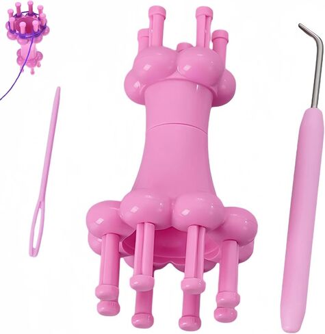 متماسكة بكرة المنوال مجموعة الحياكة بكرة إبرة هوك الأوشحة الأشرطة صنع أداة للحرف اليدوية in Kuwait