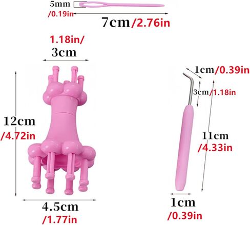 متماسكة بكرة المنوال مجموعة الحياكة بكرة إبرة هوك الأوشحة الأشرطة صنع أداة للحرف اليدوية in Kuwait