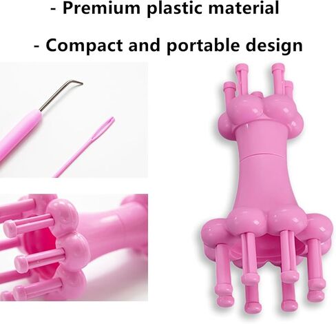 متماسكة بكرة المنوال مجموعة الحياكة بكرة إبرة هوك الأوشحة الأشرطة صنع أداة للحرف اليدوية in Kuwait