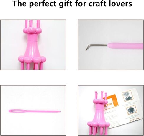 متماسكة بكرة المنوال مجموعة الحياكة بكرة إبرة هوك الأوشحة الأشرطة صنع أداة للحرف اليدوية in Kuwait