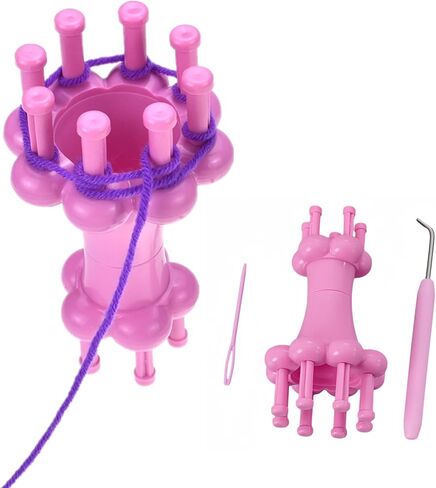 متماسكة بكرة المنوال مجموعة الحياكة بكرة إبرة هوك الأوشحة الأشرطة صنع أداة للحرف اليدوية in Kuwait