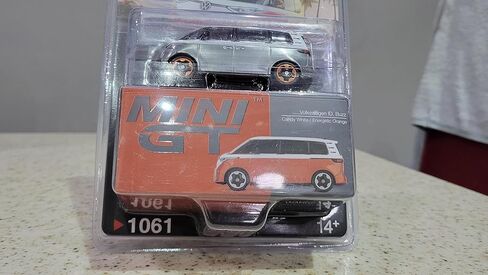 Mini GT Chase Volkswagen ID. Buzz Candy White/Energetic Orange MGT01061 in Saudi Arabia