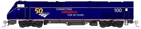 Kato USA Model Train Products N GE P42 Amtrak Midnight Blue #100 w/ 50th Anniversary Logo (176-6035) in Saudi Arabia