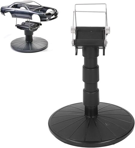 Spray Work Painting Stand Set, Adjustable Height Adjustable Spring Width Painting Turn Table Stand Rugged ABS Plastics Easy to Use Spray Painting Stand Base for DIY Model Car in Saudi Arabia