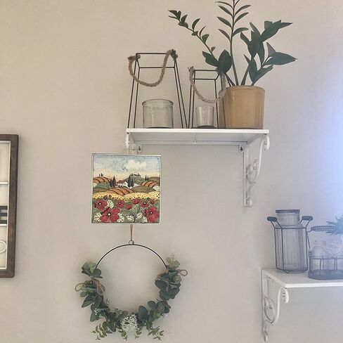 CERAMICHE D'ARTE PARRINI - بلاط السيراميك الإيطالي الفني، الفخار المرسوم يدويًا، الخشخاش المناظر الطبيعية المزخرفة، صنع في إيطاليا توسكان in Kuwait