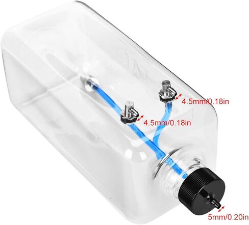 RC Fuel Tank, Fuel Bottle for RC Airplane Model Transparent Plastic Fuel Tank for for Remote Control Model Fuel Tank Remote Control Model Accessory(1500ml(150-200cc)) in Saudi Arabia