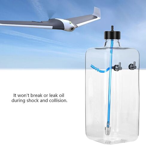 RC Fuel Tank, Fuel Bottle for RC Airplane Model Transparent Plastic Fuel Tank for for Remote Control Model Fuel Tank Remote Control Model Accessory(1500ml(150-200cc)) in Saudi Arabia