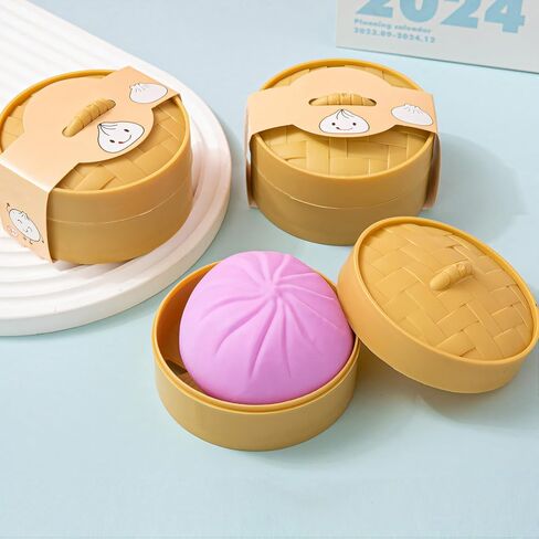 Giant Dumpling Squishy, Large Dumpling Squishy, Mystery Jumbo DumplingSquishy, Cute Anxiety Relief Fidget Toy, Soft Squeeze Decompression Dough for Adults(Purple) in Kuwait