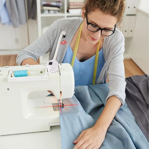 Sewing Machine Positioning Light with 360° Flexible Arm & Magnetic Base - Adjustable Alignment Guide for Heat Press, DIY Crafts, Quilting & Stitching, Hands-Free Portable Vision Guide Tool in Saudi Arabia
