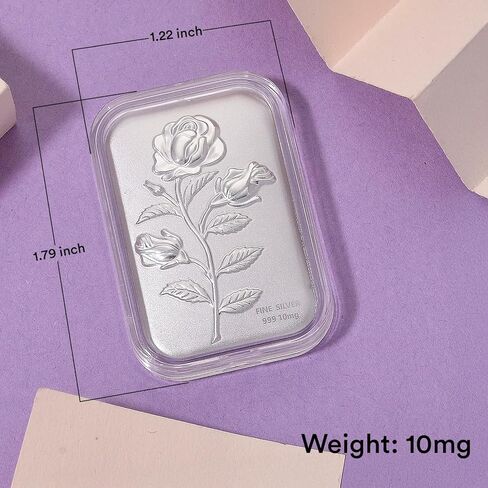 999 Fine Silver Emboss Sheet – Pure 999 Fine Silver Bar Style Sheet - (10 mg, 31x45.50 mm) Real Jewelry - luxurious & Premium Gifting Collections—Anniversary, Engagement, Birthday Gifts in Saudi Arabia