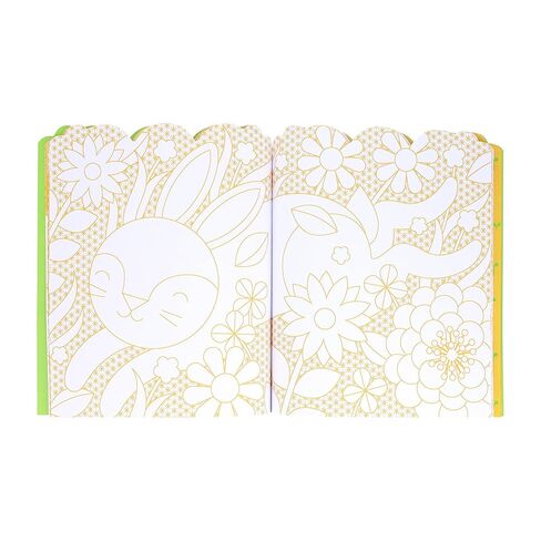 Petit Collage Bunnies Coloring Book + Stickers in Saudi Arabia