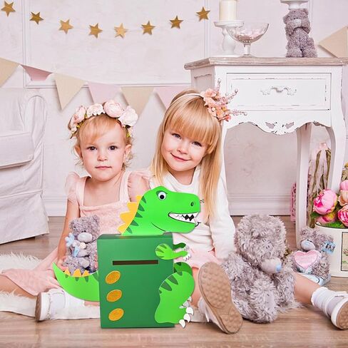 Meyoowia DIY Dinosaur Valentines Card Box Craft for Boys Girls Cute Valentines Mail Box Craft Valentines Gift for Classroom Exchange Party Supplies in Saudi Arabia