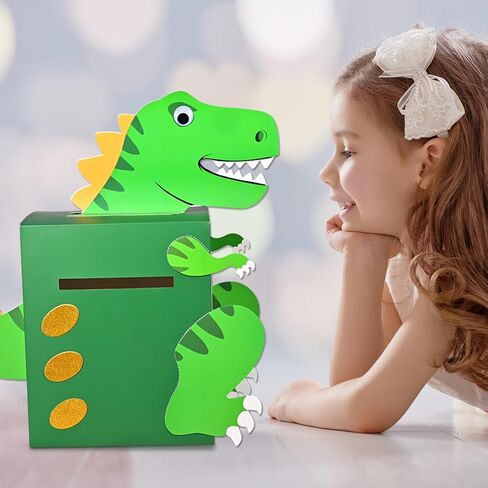 Meyoowia DIY Dinosaur Valentines Card Box Craft for Boys Girls Cute Valentines Mail Box Craft Valentines Gift for Classroom Exchange Party Supplies in Saudi Arabia