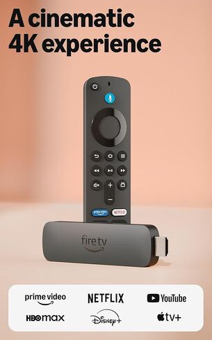 Amazon Fire TV Stick 4K Plus (newest model) with AI-powered Fire TV Search, Wi-Fi 6, stream over 1.8 million movies and shows, free & live TV in Saudi Arabia