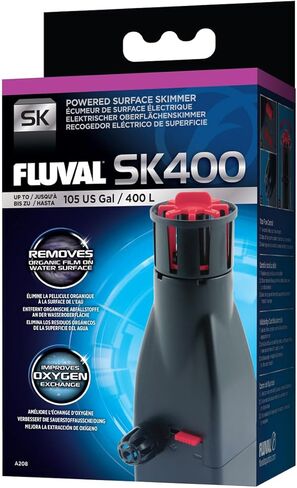 مقشدة السطح فلوفال SK400 - مزيل غشاء سطح حوض السمك الذي يعمل بالطاقة للخزانات التي تصل سعتها إلى 105 جالون - يحسن الأوكسجين ووضوح المياه - تدفق قابل للتعديل، تصميم مضغوط، كفاءة في استخدام الطاقة in Saudi Arabia