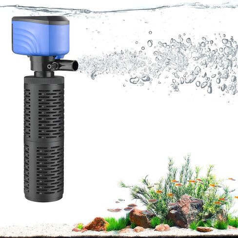 50-150 Gallon Submersible Aquarium Filter, Internel Fish Tank Filters for Large Tanks, Whisper Turtle Tank Filter for Small Pond, Saltwater & Freshwater in Kuwait