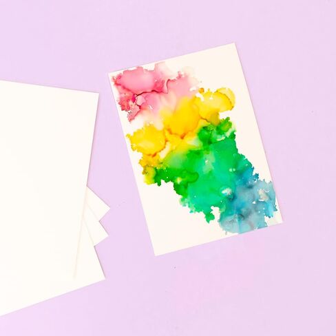 Craftelier - Yupo 12"x12" Paper | Non-Porous Synthetic Paper for Alcohol-Based Inks | Smooth Surface, Easy to Cut or Die-Cut | 10 Sheets (250 g/m²) | 30,5 x 30,5 cm (12" x 12") in Saudi Arabia