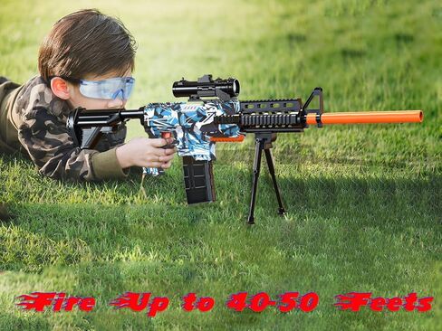 Toy Gun Automatic Sniper Rifle -3 Modes Toy Foam Blasters with Tactical Vest, Bipod, 2 Clips and 150 Darts, Electric Toys for Adults Boys Age 8-12 Gifts for Birthday Xmas in Saudi Arabia