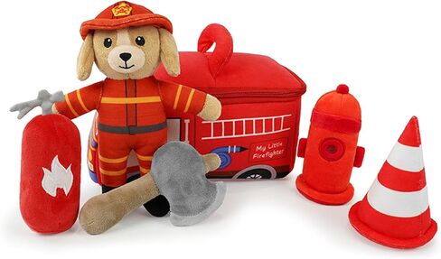 Stuffed Plush Chef Kit for Baby Toddler, 6-Piece My Little Playset, Sensory Pretend Play Toy with Food Truck/Cat Chef/Spatula, Boy Girl Infant Newborn Gifts in Saudi Arabia