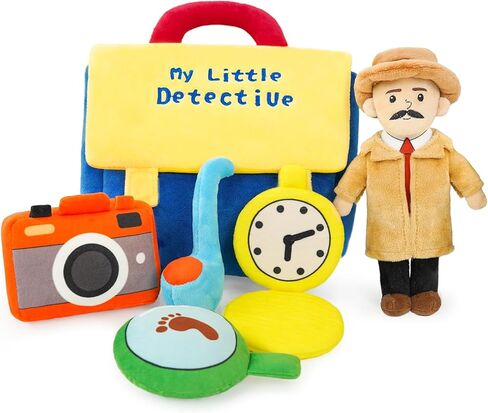 Stuffed Plush Chef Kit for Baby Toddler, 6-Piece My Little Playset, Sensory Pretend Play Toy with Food Truck/Cat Chef/Spatula, Boy Girl Infant Newborn Gifts in Saudi Arabia