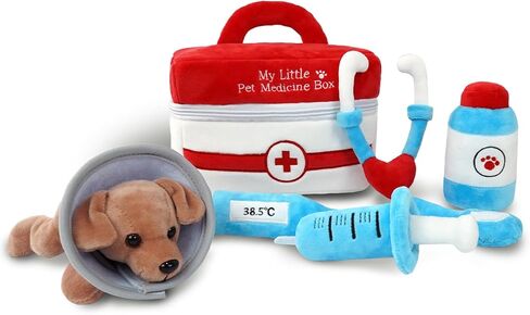 Stuffed Plush Chef Kit for Baby Toddler, 6-Piece My Little Playset, Sensory Pretend Play Toy with Food Truck/Cat Chef/Spatula, Boy Girl Infant Newborn Gifts in Saudi Arabia