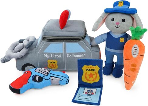 Stuffed Plush Chef Kit for Baby Toddler, 6-Piece My Little Playset, Sensory Pretend Play Toy with Food Truck/Cat Chef/Spatula, Boy Girl Infant Newborn Gifts in Saudi Arabia