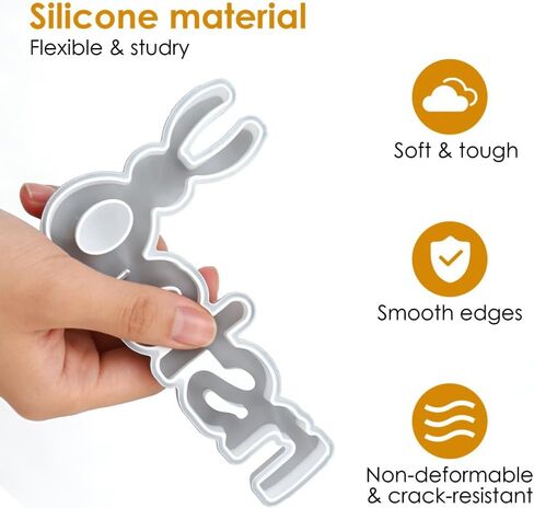 Easter Silicone Casting Moulds,DIY Crafts Plaster Molds for DIY Candles,Crafts,Soap Wax,Easters Decoration in Saudi Arabia