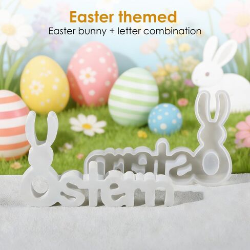 Easter Silicone Casting Moulds,DIY Crafts Plaster Molds for DIY Candles,Crafts,Soap Wax,Easters Decoration in Saudi Arabia