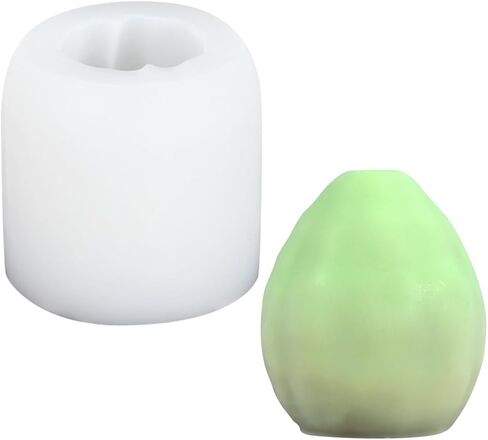 Apricot Mold for Candle Making, Silicone Candles Molds for Handmade Candles, Reusable Epoxy Resin Moulds for Crafts, Candle Wax Molds for Decorating (C_ Apricot) in Saudi Arabia