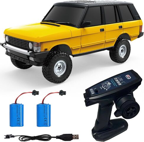 سيارة التسلق LDRC 1/18 Rc Ld18401 4wd للطرق الوعرة، سيارة احترافية للبالغين، طراز سيارات زاحفة تعمل بالتحكم عن بعد (أصفر) in Kuwait