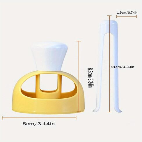 Non-Stick Easy Donut Making Kit | PP Plastic Cutter and Dipping Tongs, Suitable for Home Baking in Saudi Arabia