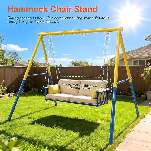 مجموعة Swing 5 في 1 في الفناء الخلفي للأطفال الذين تتراوح أعمارهم بين 3-8 | Playset في الهواء الطلق مع شريحة ، مقعدين آمنين الأرجوحة ، حلقات كرة السلة والجمباز | إطار HDPE والصلب الشاق in Kuwait