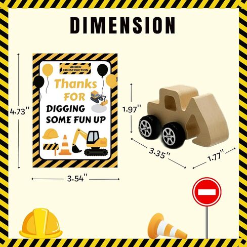 12 PCS Construction Party Favors & DIY Craft Kit - Unfinished Wooden Truck Painting Set with Bubble Wands, Paints, Brushes & Cards - Birthday Party Favors for Kids, Boys & Girls, Classroom Rewards in Saudi Arabia