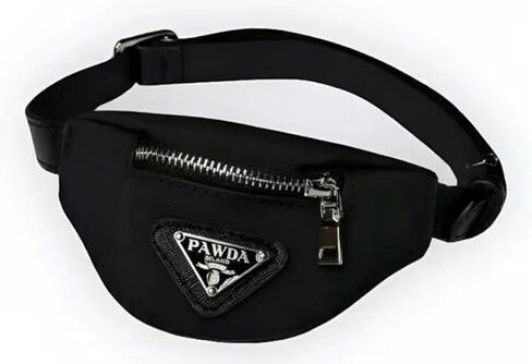 حقيبة ظهر للحيوانات الأليفة من Designer Pawda Mini Pup Bum (أزرق، 5.5 بوصة طول × 3.5 بوصة ارتفاع × 1 بوصة عرض) in Kuwait