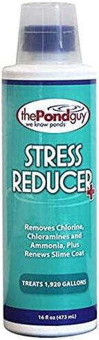 The Pond Guy Stress Reducer Plus, Remove Chlorine, Chloramine & Ammonia from Water, Maintain Fish Health & Protect Slime Coat, Easy Treatment, 1 Gallon in Saudi Arabia
