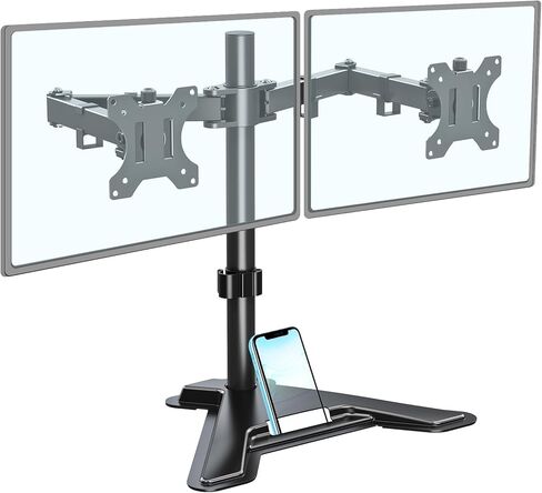 MOUNTUP Single Monitor Stands, Freestanding VESA Monitor Desk Mount fits 13'' to 32'' Computer Screen with Height Adjustable, Swivel, Tilt, Rotation, VESA 75x75 100x100 MU0023 in Kuwait