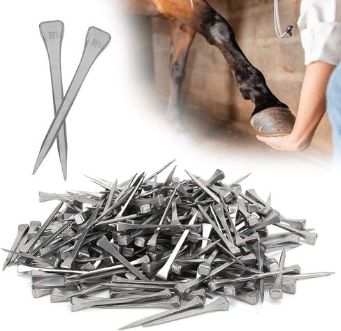250Pcs Quality Steel Horseshoe Nails E5, Horse Supply Accessories, Horseshoe Nails for Farrier and Horse Care, with Fine Workmanship and Elasticity in Saudi Arabia