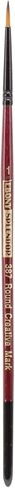 فرشاة طلاء السمور الاصطناعية ذات مقبض قصير من Creative Mark Ebony Splendor، مستديرة # 30، شعر Teijin متعدد الشعيرات، فرش طلاء صناعية مصنوعة يدويًا للطلاء الأكريليك، والرسم بالألوان المائية والمزيد in Kuwait