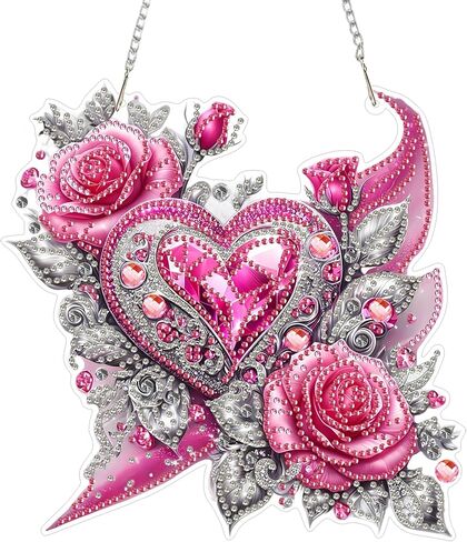 ZeeLionArt Hanging Diamonds Art kit for Adult,Saint Patrick Wreath Pendant Diamonds Painting Art Kit,7.0x7.1inch Acrylic Diamonds Painting Board Kit Ornament, Special Crystal Diamond Hanging Ornament in Saudi Arabia