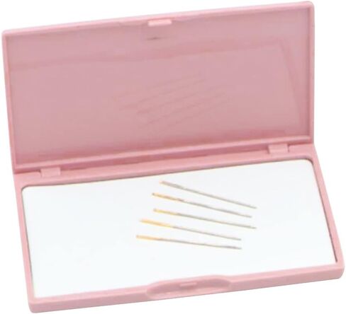 Magnetic Needle Case,Portable Knitting Pin Holder Case Rectangle Sewing Needle Box Small Metal Objects Organizer for Sewing Needles Beads and Buttons(Color:Random Pattern) in Saudi Arabia