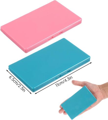 Piriuuo 2 Pcs Magnetic Needle Case, Sewing Needle Holder Rectangle Magnetic Needles Holder Portable Sewing Needles Box Sewings Supplies for Pin Holders Organizer (Green & Pink) in Saudi Arabia