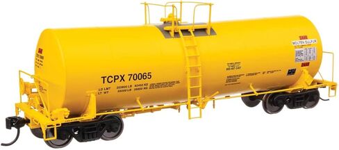 Walthers Proto 920-100067 HO Scale 40' Trinity 14,000-Gallon Molten Sulfur Tank Car - Ready to Run - TCPX #70065 in Saudi Arabia