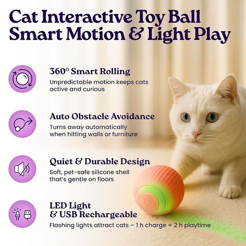 Cat Care Grooming Kit 6 in 1, Include: Nail Clipper, Brush for Shedding, Wand Toy, Interactive Ball Toy, Bath Brush, Ear Cleaner Finger Wipes (30ct.), Cat Grooming Supplies in Saudi Arabia